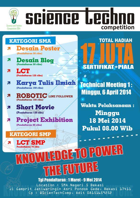 <a href="/kir_smanitra/">KIR - SMAN1TRA</a> Cari pengalaman dgn mengikuti lomba di STC ini! Total hadiah 17jt+piala+sertifikat. Cek @ScienTechComp