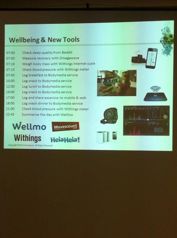 KirsimariK's tweet image. “@HLBack: Pekko Vehviläinen&apos;s normal day #futurefemale #quantifiedself http://t.co/8JGSCdgakg” #heavyuser @Tilapit you should check