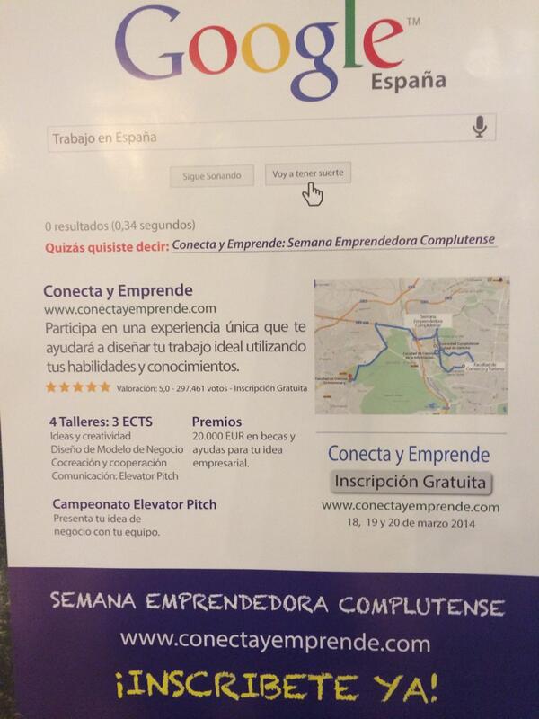 ArturoGomezQuij's tweet photo. Inscríbete ya
Semana emprendedora Complutense  
3 días en 4 facultades
18, 19 y 20 de Marzo 
http://t.co/ZrbFEbaP24 
http://t.co/xqPRizyDaI