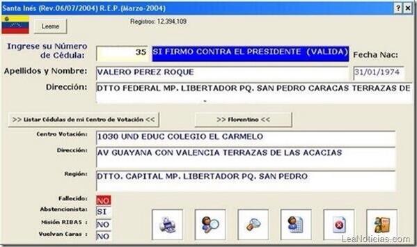 Chávez murió sin saber cuanto lo amabas <a href="/RoqueValero/">Roque Valero</a> pero si supo que firmaste en su contra