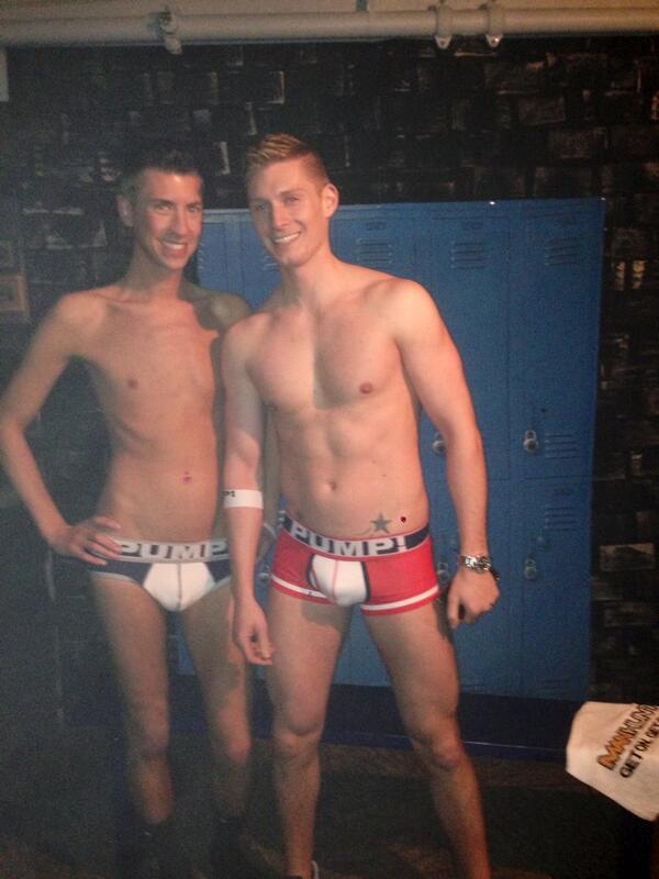 MESTOGT's tweet photo. A couple of the guys from out #GEARED Party wearing their @pumpunderwear #MESTOGT http://t.co/NxIqOsnESY