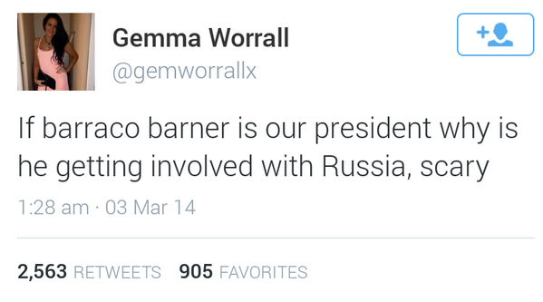 OliviaMawson's tweet photo. She's actually English as well :') #barracobarner http://t.co/T1MirVBVOw