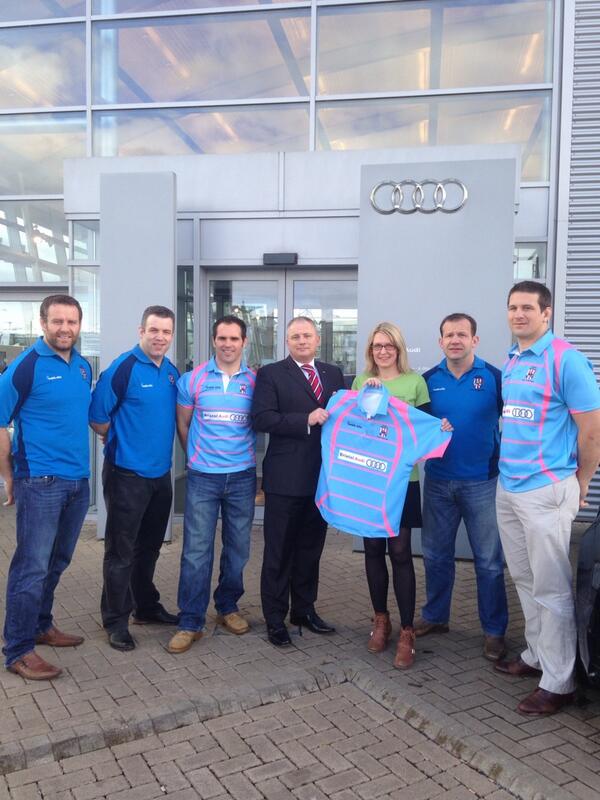 The Bristol Wanderers Charity Rugby launch at Bristol Audi with the Children's Hospice South West.