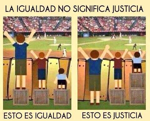 Juristanloqcido's tweet photo. Recordad siempre que igualdad no es sinónimo de justicia http://t.co/04zn3w4zfp