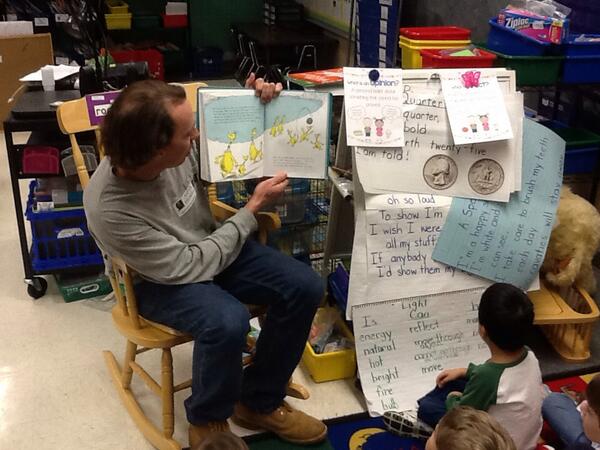 Our last guest reader shared The Sneetches by Dr. Seuss today!