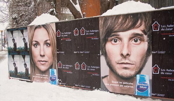 AdFreak's tweet image. Endless winter isn't so bad if you're doing outdoor ads for dandruff shampoo. adweek.it/1hYEW4q