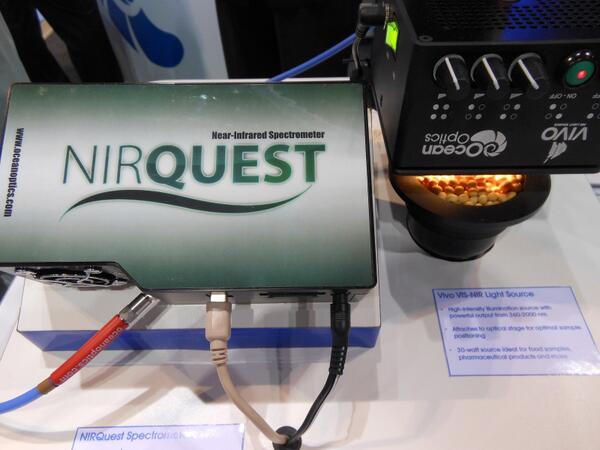 ASKOceanInsight's tweet image. #pittcon2014. One of our interactive demos - Moisture Content Detection #soybeans #spectrometer #NIR