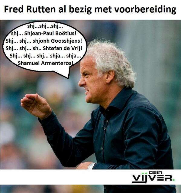 Geinvijver's tweet photo. #fredrutten volop in voorbereiding op nieuwe baan bij #Feyenoord http://t.co/7j1Tr0bh2G
