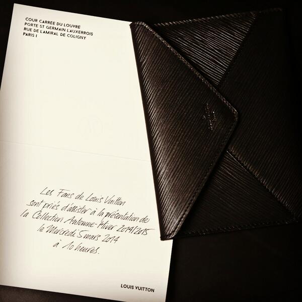 Louis Vuitton Fashion Show Invitations