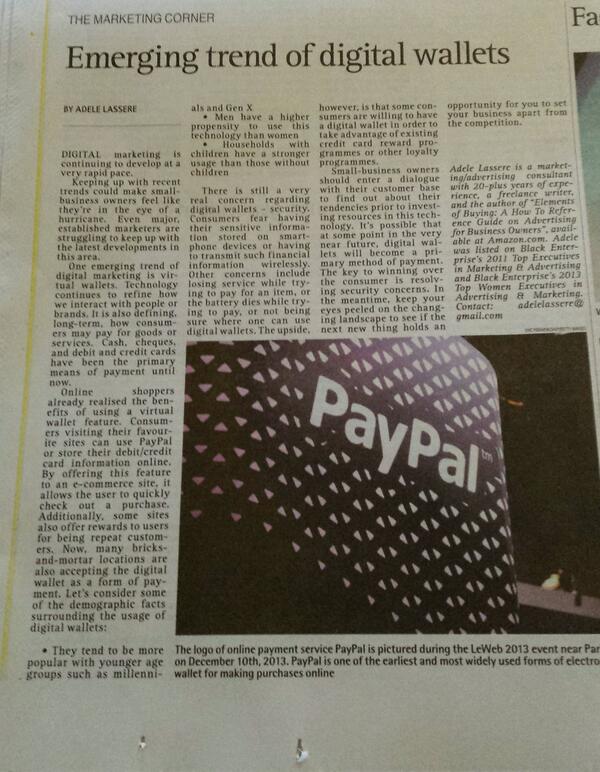 MariaMico's tweet photo. Today in the local newspaper @PayPal http://t.co/yN81EoasoX