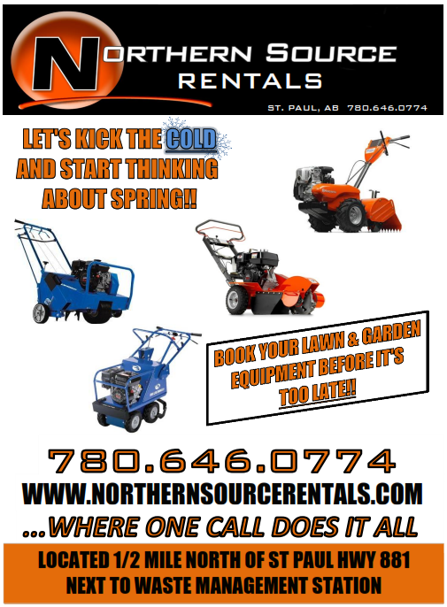 #weeklychamberpromotion #StPaulAB Kick the Cold! NorthernSourceRentals.com has a your landscaping equipment!