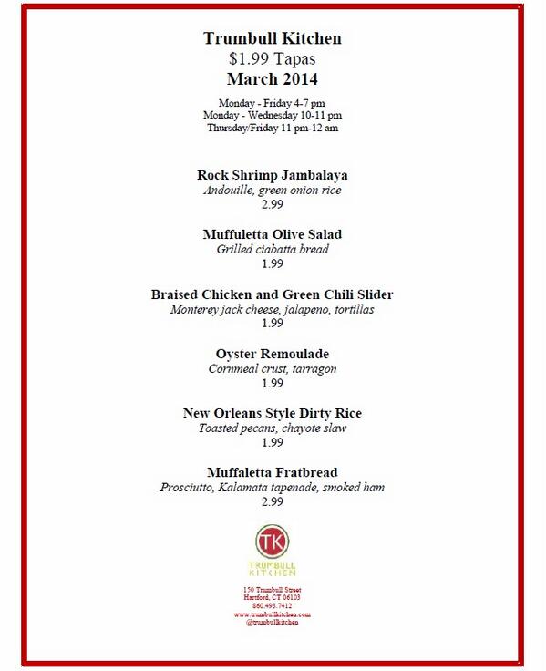 Trumbullkitchen's tweet photo. New #HappyHour #tapas starts this afternoon at TK. We'll see you later! http://t.co/KIgY3ubvih