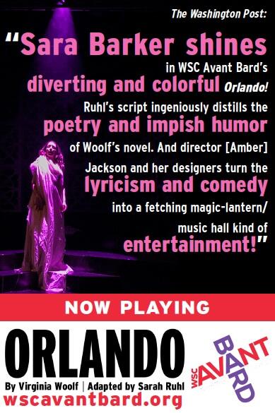 "<a href="/sarabarker/">Sara Barker</a> shines in #AvantBard's diverting and colorful #OrlandoPlay!" via <a href="/washingtonpost/">The Washington Post</a> brownpapertickets.com/event/491880