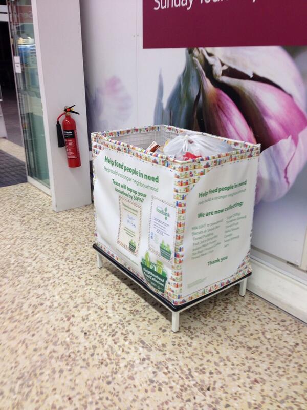 Lovely to see the food bin at <a href="/Tesco/">Tesco</a> roneo corner 
I urge everyone to buy just one more item with your weekly shop
