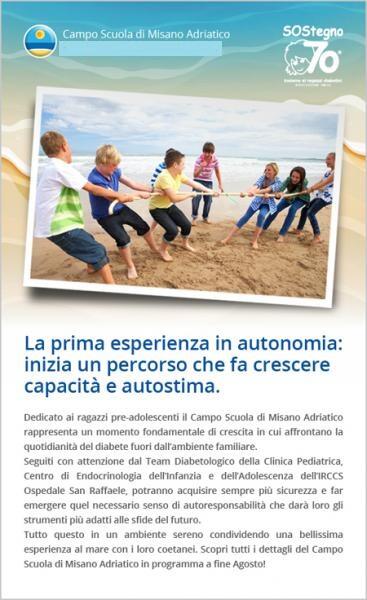 Campo scuola estivo a Misano adriatico sostegno70.org/campo-scuola-e…