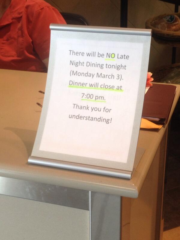 HDXProfile's tweet photo. There will be no late caf tonight. http://t.co/7B6Nkg66xV