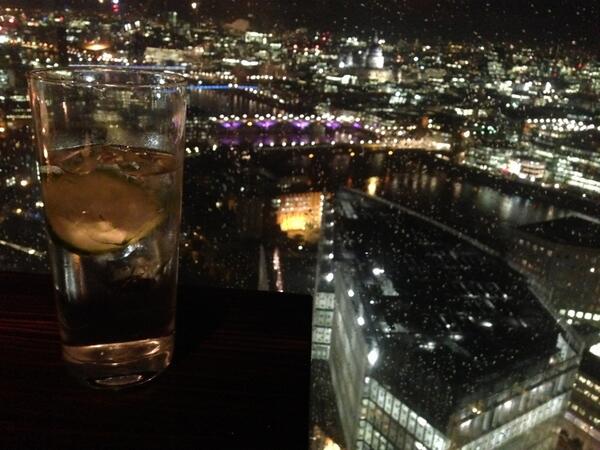 pierslinney's tweet photo. Dinner at @oblixrestaurant at #TheShard - Food with a view! http://t.co/T4K35Okik0