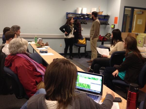 Here we see member-owners practice how to pitch potential new members on the benefits of joining <a href="/BethlehemCo_op/">Bethlehem Food Co-Op</a>