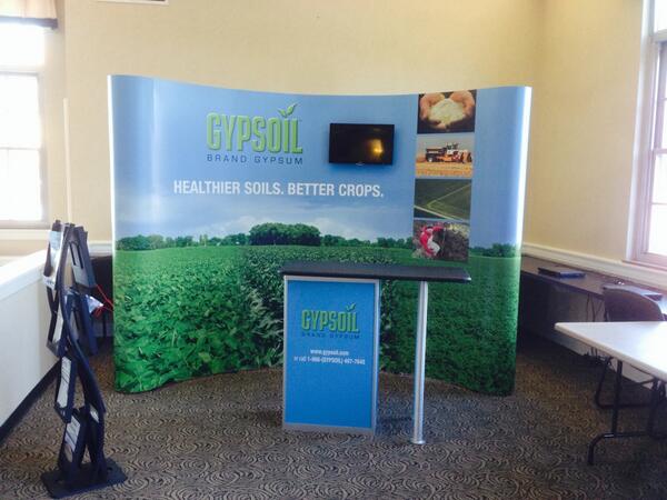 GypsoilRyan's tweet photo. @Gypsoil booth at CTTC in Ada, OH! Stop by and learn more about gypsum! http://t.co/kUXm6pT6iB