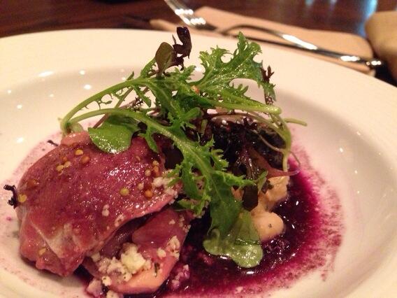 From our friends <a href="/SevenSows/">Mike Moore</a> an incredible #sousvide of #squab and lamb belly.  Wonderful!