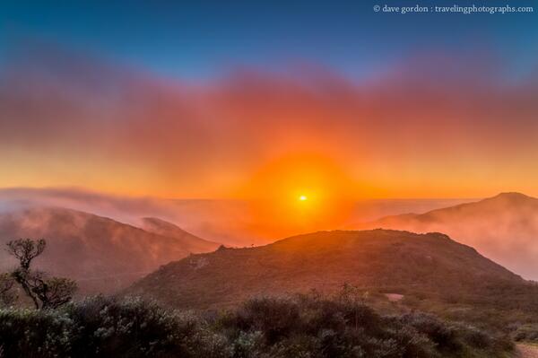 Foggy Sunset in Marin Headlands. 
travelingphotographs.com

#photography #SanFrancisco #BestPhotoEver #California