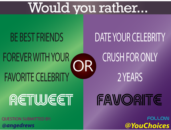 YouChoices's tweet photo. Be best friends or date? http://t.co/4LqBA42dbq