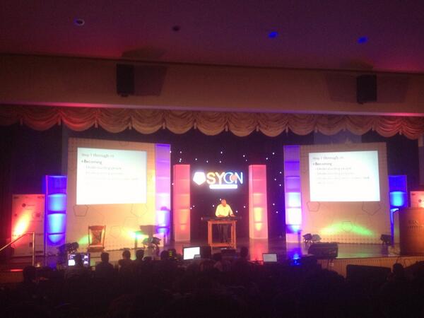 SailiniChitra's tweet image. Great music and inspirational talk. Perfect start to the day. Anil Srinivasan. #sycon