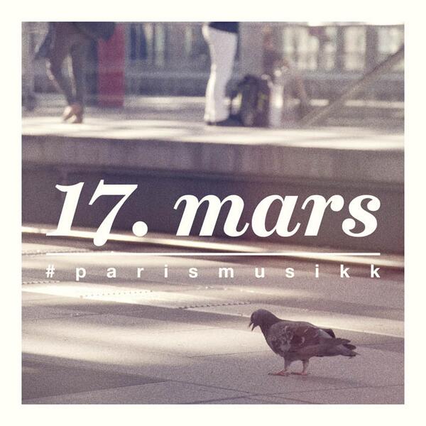 Hjertera's tweet image. 17. mars setter Hjerterå Paris på kartet. :p #parismusikk