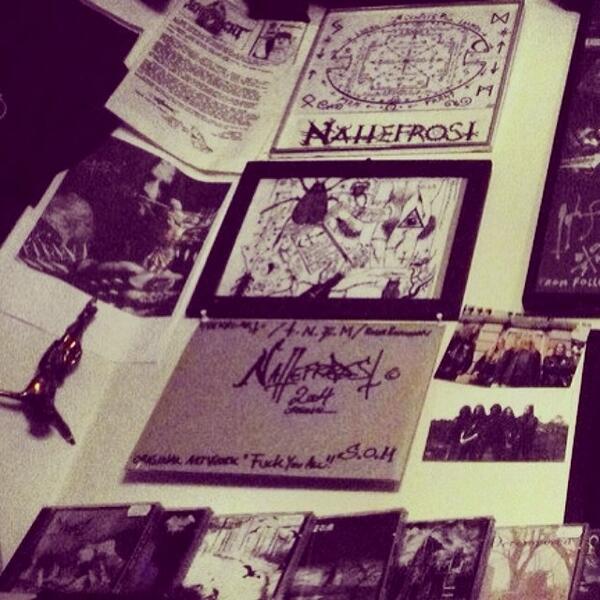 #CARPATHIANFOREST ORIGINAL DRAWING FOR ALBUM COVER"FUCK YOU ALL"MADE BY #NATTEFROST. #neseblodrecords