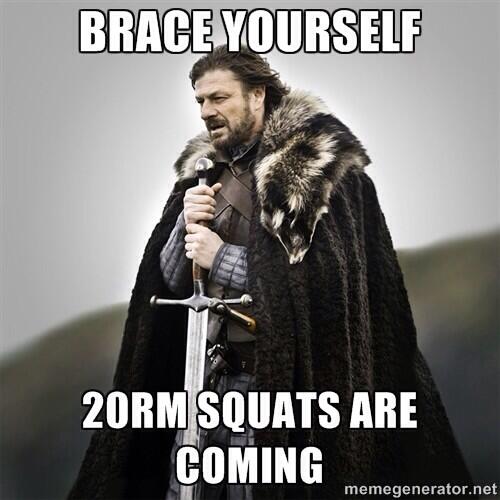 Squat programme is changing up! #crossfit #squats