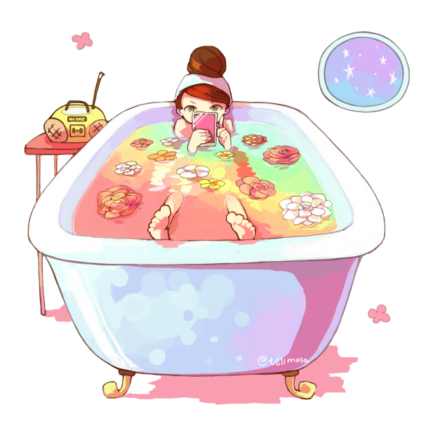 バスタイムのtwitterイラスト検索結果 古い順