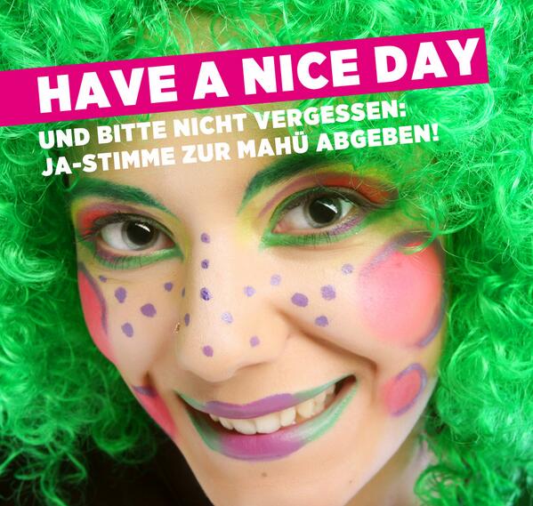 schönen faschingsdienstag! und #mahü stimme abgeben nicht vergessen...