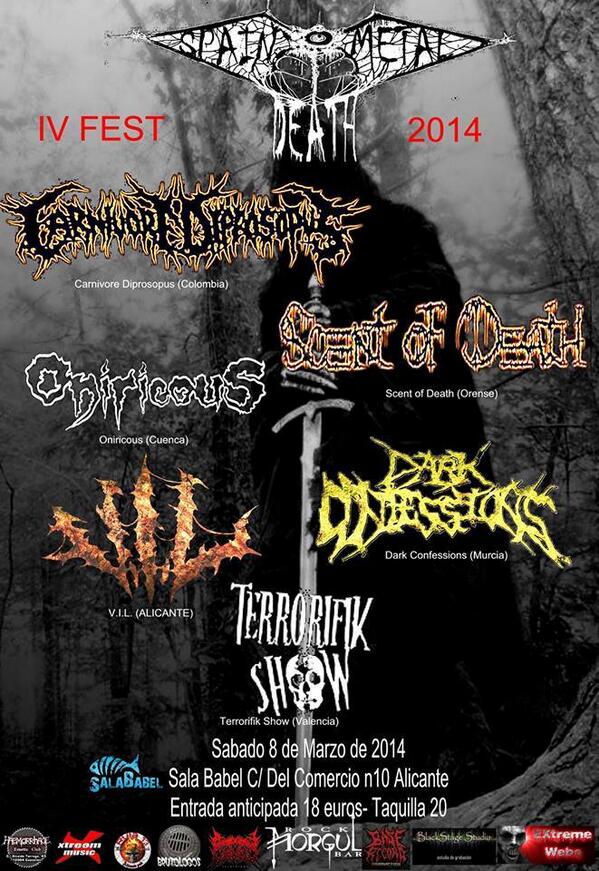 Aquí os dejamos nuestra proxima fecha: Este sábado en el Spain Death Metal Fest!