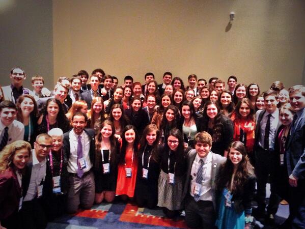 JoeyEisman's tweet photo. BBYO delegates, inspired by @AIPAC, ready to lobby for a stronger US Israel relationship. #BBYO4Israel @BBYOInsider http://t.co/KL0myaH7p2