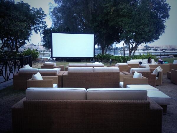 ReformDubai's tweet photo. Our giant screen is all set up and ready to go for our #filmnight! Join us at 8pm to watch the Full Monty! http://t.co/JrXAjU0F6i