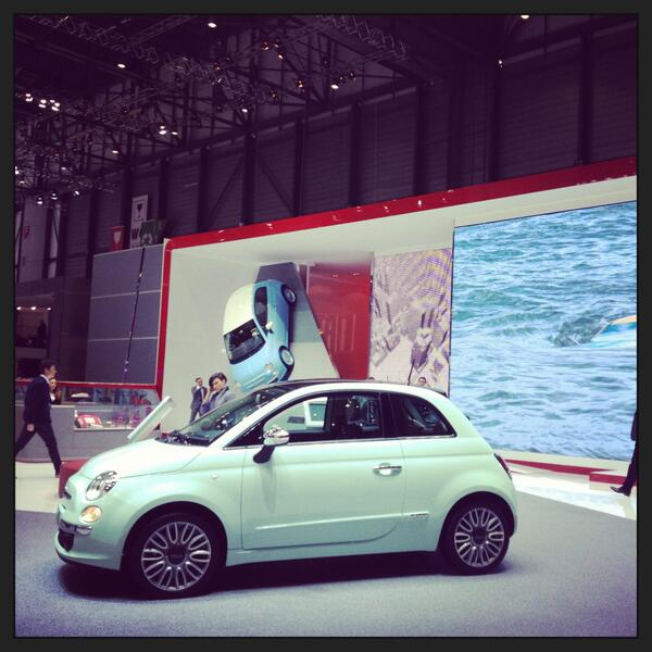 Frühlingsfarbe! #genflive #fiat500 #SIAG