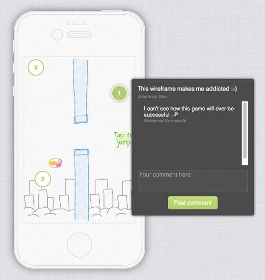 pentotype's tweet image. now pentotype allows comments on wireframes and we’ve added paid plans with unlimited projects pentotype.com/blog/new-plans…