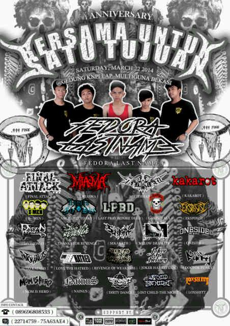 Anivesary Fedora last name 23 marat at gedung KNPI bekasi *Cheers*