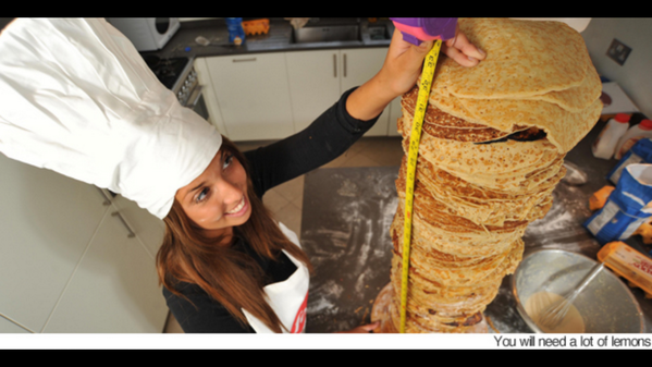 Happy Pancake Day! Remember to go easy on the sugar!