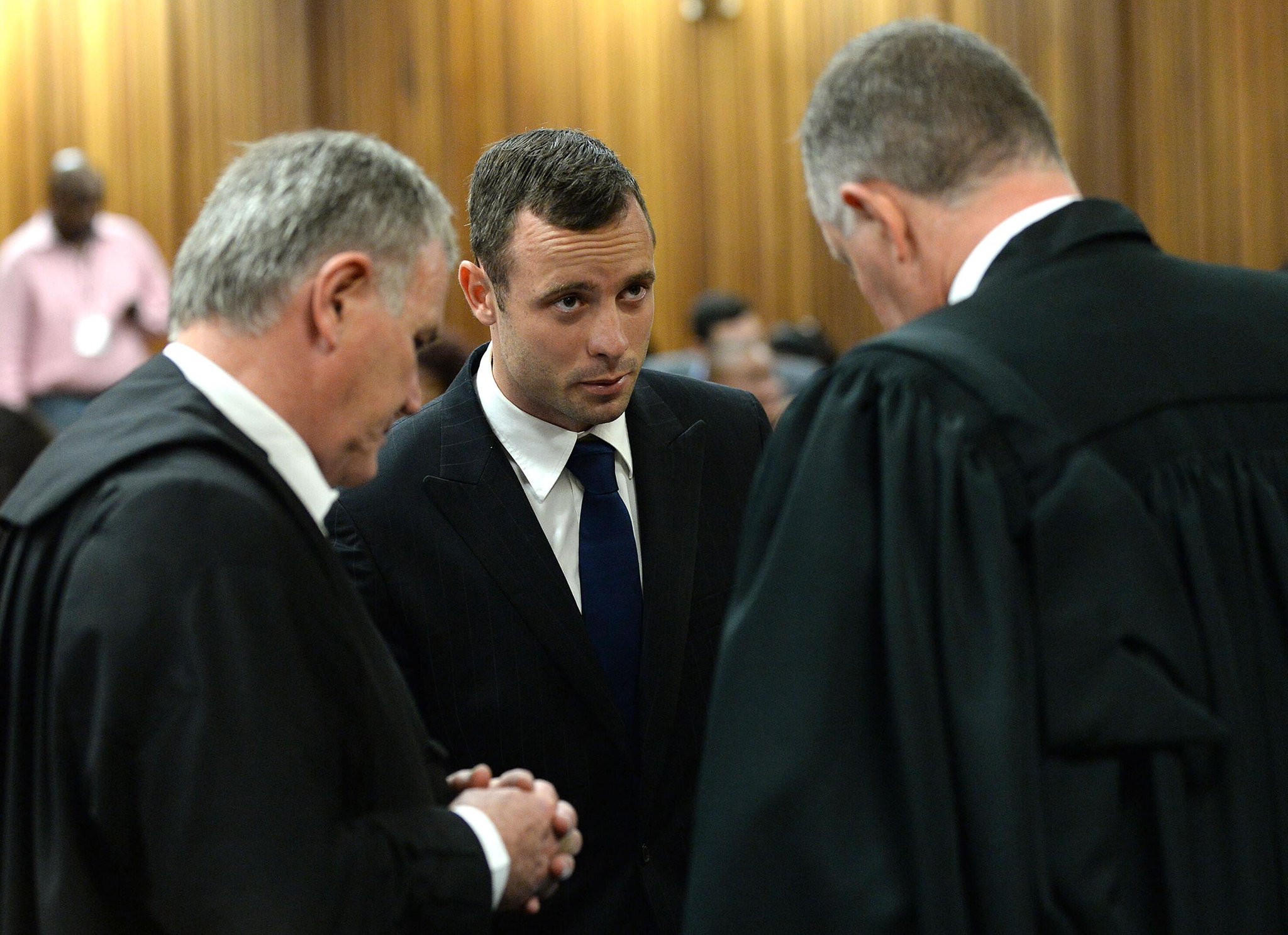  The trial of Oscar Pistorius for the Valentine's Day killing of his girlfriend Reeva Steenkamp -- Pretoria, South Africa Bh4xBKnCQAA8x3n