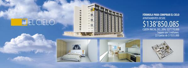 HGconstructora's tweet image. Te Presentamos: El Cielo Alégrate: Para entrar a El Cielo solo te pedirán la Cédula. Págalo en cuotas de $1,035,000*
