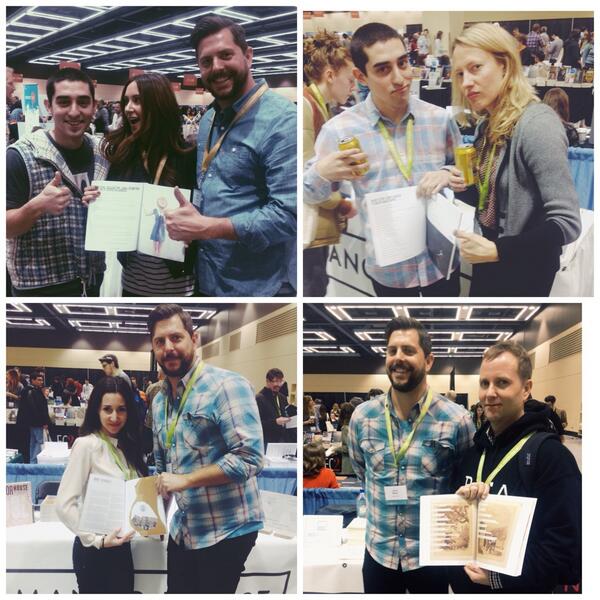 Good to see these fine faces at #AWP14 Emily Jayne Motzkus, Kelli Anne Noftle, Sophie Sills, and Brandon Downing.