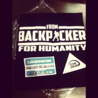 domeinspires's tweet photo. Heloooo.. ada salam cinta dari para Backpacker #FromBackpackerForHumanity http://t.co/w4ZQ54TAPk