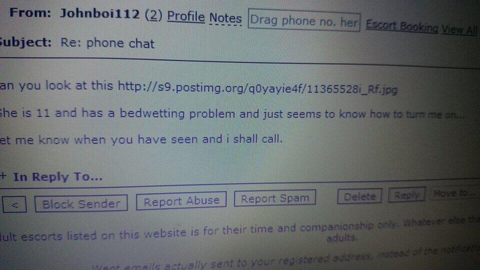 What is it with these freaks! He sent me a pic of his baby daughter!!! #losingthewilltolive http://t<a href="/tag/losingthewilltolive"class="tags"><span>#losingthewilltolive</span></a>