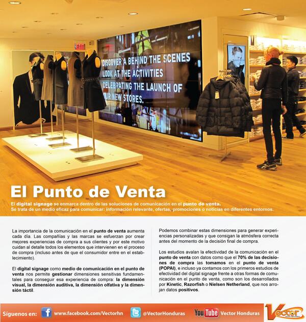 VectorHonduras's tweet image. El Punto de Ventas es el lugar en donde el Consumidor toma el 70% de las decisiones de compra, sácale provecho a esto