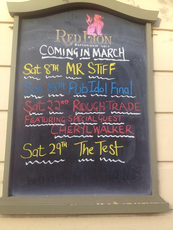 redlionbarton's tweet photo. This months events! http://t.co/wb83aBnpBL