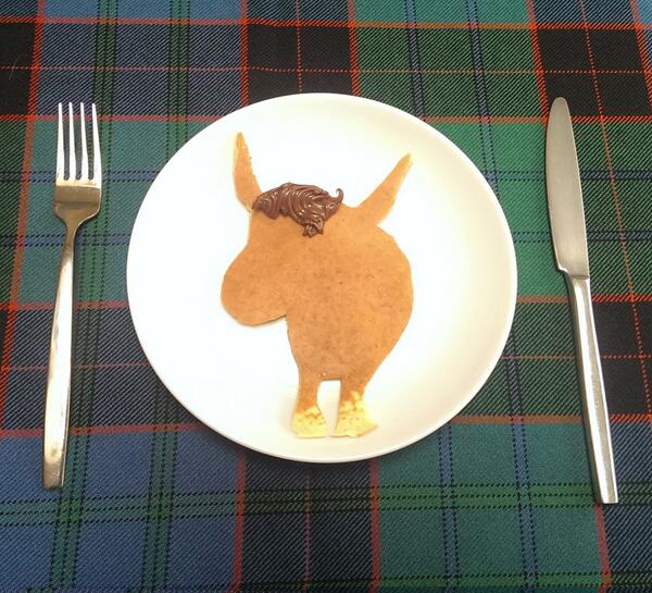 VisitScotland's tweet photo. BEST PANCAKE EVER! :) RT @HiyaPalCards:Well, what dya think of oor pancakes? #PancakeDay #sconeface http://t.co/83riQzx2xa
