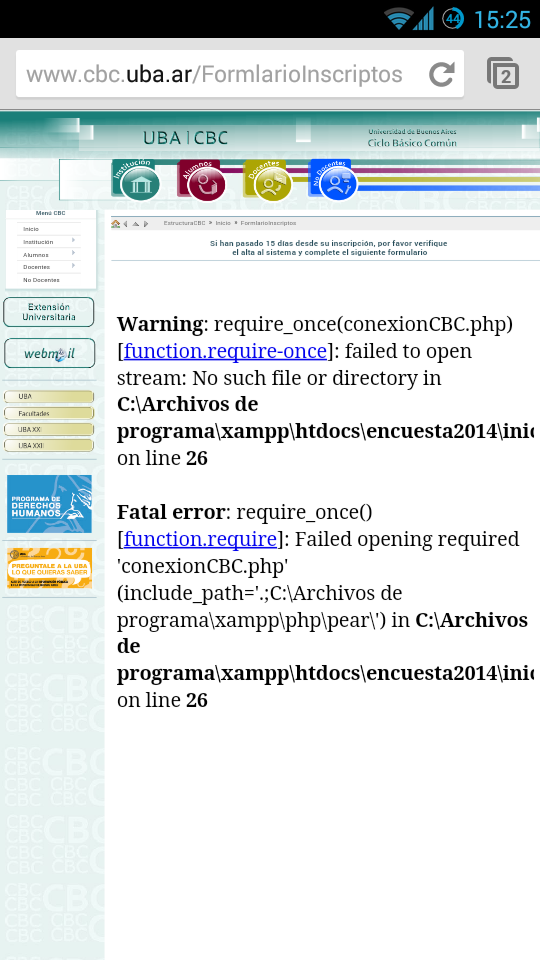 NicolasOberti's tweet photo. Que bien que funciona la pagina del cbc, gracias por tanto. http://t.co/BUnObHeFvh