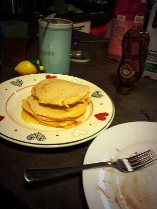 EdScrutton's tweet image. Pancake day with @clare_mitch31 #MuchTaste