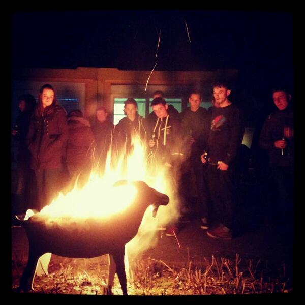 Daar ging hij dan, de bok van 2014! #CVdeVondelstraat